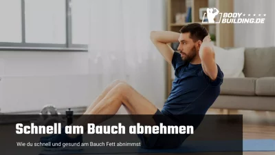 Schnell am Bauch Fett verbressen